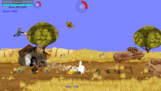 The Evolution of Shoot Many Robots